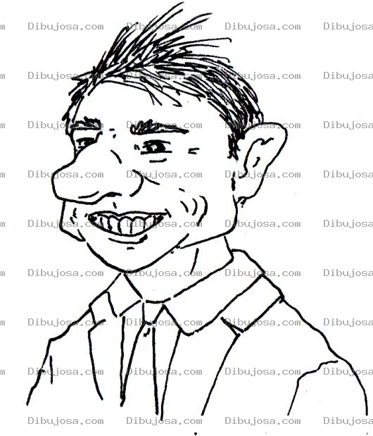 Dibujo para colorear Nariz Grande Dibujo De Narigon Sonriente Para Pintar Y Colorear Hombre De Narizon Sonriendo