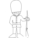 Dibujo para colorear Soldadito Ingles Dibujo De Soldado Ingles En Guardia Para Pintar Y Colorear