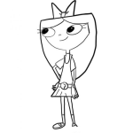 Dibujo para colorear Dibujo De Isabela De Fineas Y Fer Para Pintar Y Colorear A Isabella De Phineas Y Ferb