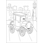 Dibujo para colorear Dibujo De Carrito Clasico De Carro Cars Para Pintar Y Colorear
