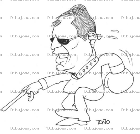 Dibujo para colorear Sordo Y Ciego Boxeador Para Pintar Y Colorear