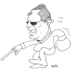 Dibujo para colorear Sordo Y Ciego Boxeador Para Pintar Y Colorear