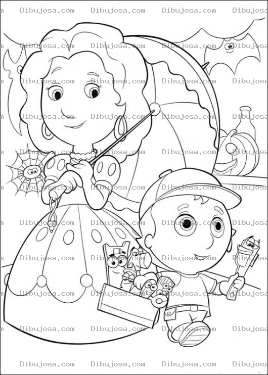 Dibujo para colorear Dibujo De Mama Con Nino Para Pintar Y Colorear