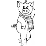 Dibujo para colorear Cerdo Maricon Dibujo De Marrano Marica Para Pintar Y Colorear Puerco Homosexual