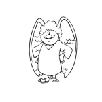 Dibujo para colorear Dibujo De Angelo Colochito Para Pintar Y Colorear