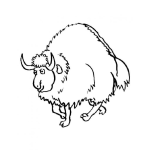 Dibujo para colorear Bufalo Gordo Para Pintar Y Colorear Dibujo De Bufalon
