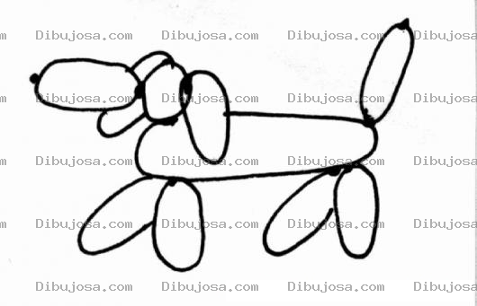 Dibujo para colorear Perro De Vejigas Para Pintar Y Colorear Perrito De Globos