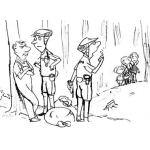 Dibujo para colorear Rescate De Ninos Secuestrados Dibujo De Policia Capturando A Un Secuestrador Para Pintar Y Colorear