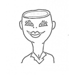 Dibujo para colorear Dibujo De Chica Sin Cerebro Para Pintar Y Colorear