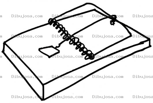 Dibujo para colorear Dibujo De Trampa Para Ratones Para Pintar Y Colorear