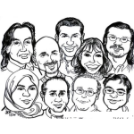 Dibujo para colorear Dibujo De Gente Del Mundo Para Pintar Y Colorear 9 Caras
