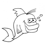 Dibujo para colorear Dibujo De Pescado Bembon Para Pintar Y Colorear