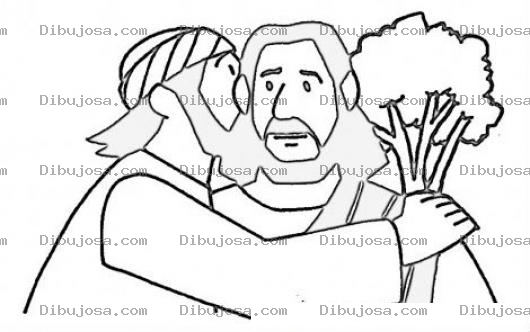 Dibujo para colorear La Traicion De Judas Dibujo Del Beso Traidor De Judas Para Pintar Y Colorear