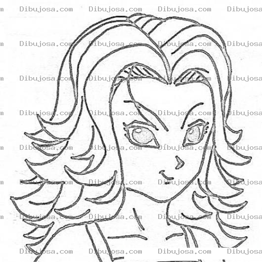 Dibujo para colorear Dibujo De Mujer Perversa Y Cinica Para Pintar Y Colorear