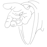 Dibujo para colorear Dibujo De La Mano De Jesucristo Despues De Haber Sido Crucificado Para Pintar Y Colorear