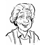 Dibujo para colorear Dibujo De Abuelita Para Pintar Y Colorear