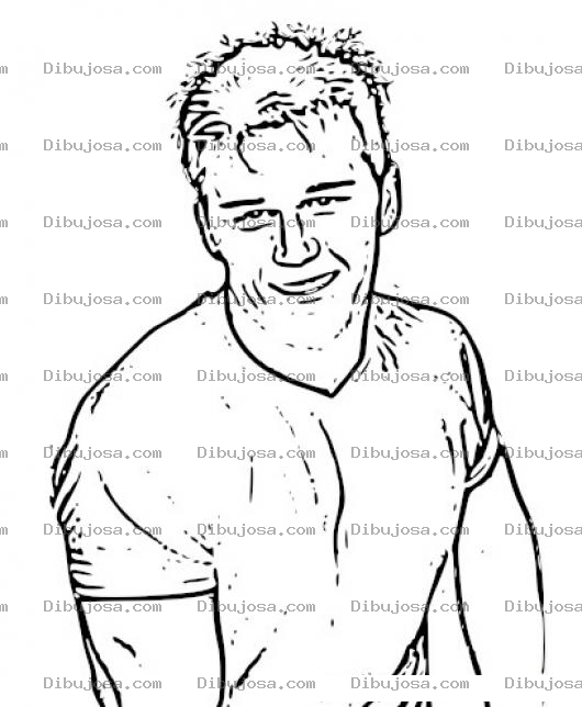 Dibujo para colorear Ryan Kwanten Coloring Page