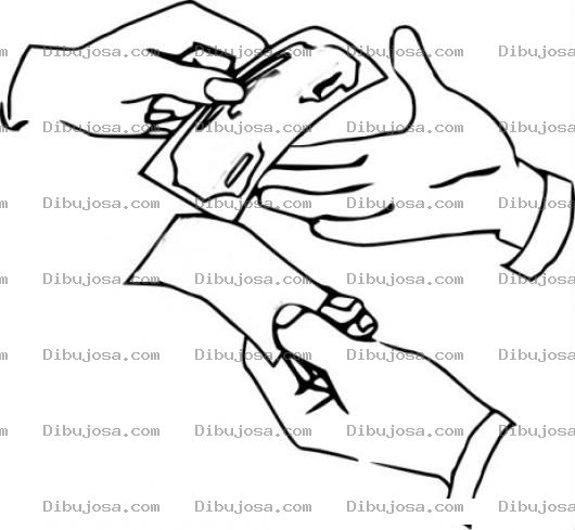Dibujo para colorear Dibujo De La Compra Venta De Un Ticket Para Pintar Y Colorear