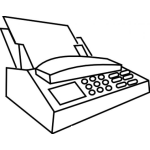 Dibujo para colorear Maquina De Fax Para Pintar Y Colorear Dibujo De Un Fax