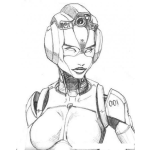 Dibujo para colorear Robota Dibujo De Robot Mujer Para Pintar Y Colorear Chicarobot