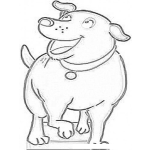 Dibujo para colorear Martahabla Dibujo De Marta Habla La Perra Que Habla Para Pintar Y Colorear