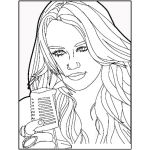Dibujo para colorear Hanna Montana Dibujo De Hannahmontana Para Pintar Y Colorear A Jana Montana