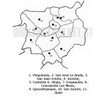 Dibujo para colorear Colorear Mapa de Chiquimula, Lamina de Chiquimula Guatemala