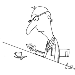 Dibujo para colorear Cafesito En Una Tacita Chiquita Dibujo De Un Hombre Endulzando Un Mini Cafe O Cafe Americano Con Splenda Para Pintar Y Colorear