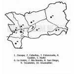 Dibujo para colorear Colorear Mapa de Zacapa, Lamina de Zacapa Guatemala