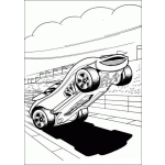 Dibujo para colorear Dibujo De Carro Haciendo Caballito Para Pintar Y Colorear