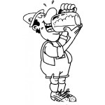 Dibujo para colorear Cervezadigoyo Dibujo De Aleman Tomando Cerveza En Un Tarro Para Pintar Y Colorear Cerveza Digo Yo