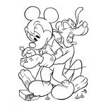 Dibujo para colorear Dibujo De Tribilin Con Tachuelas En Las Patas Para Pintar Y Colorear