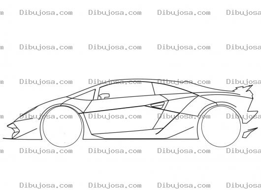Dibujo para colorear Dibujo De Lamborgini Para Pintar Y Colorear Lambo Vector