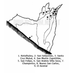 Dibujo para colorear Colorear Mapa del departamento de Retalhuleu, Lamina del Departamento de Retalhuleu Guatemala