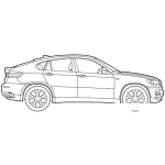 Dibujo para colorear Bmwx6 Dibujo De Bmw X6 Para Pintar Y Colorear