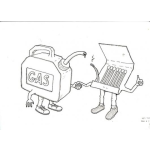 Dibujo para colorear Dibujo De Gasolina Con Fosforos Para Pintar Y Colorear