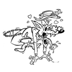 Dibujo para colorear Loboenamorado Dibujo De Lobo Enamorado Para Pintar Y Colorear