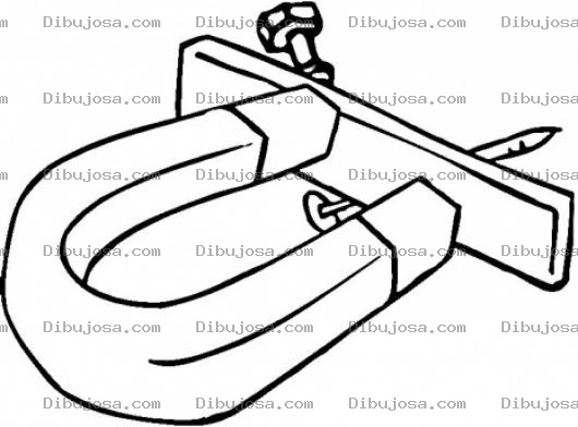 Dibujo para colorear Dibujo De Un Iman Para Pintar Y Colorear