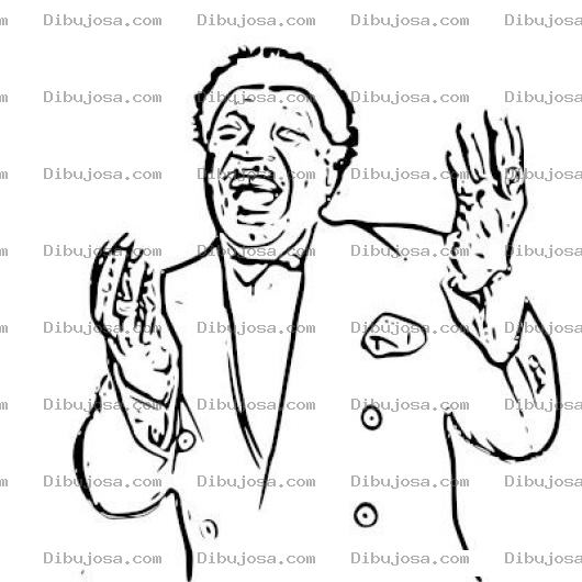 Dibujo para colorear Percysledge Dibujo Del Cantante Percy Sledge Para Pintar Y Colorear