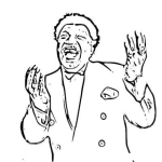 Dibujo para colorear Percysledge Dibujo Del Cantante Percy Sledge Para Pintar Y Colorear