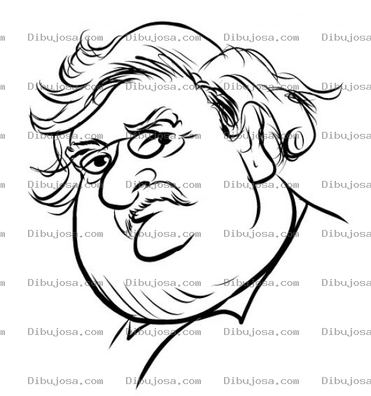 Dibujo para colorear Papada Masculina Dibujo De Hombre Con Papada Para Pintar Y Colorear Gordito Con Gueguecho