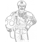 Dibujo para colorear Mario Bros Hombre Para Pintar Y Colorear
