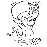 Dibujo para colorear Quien Se Ha Robado Mi Queso Dibujo De Un Raton Ladron De Queso Para Pintar Y Colorear