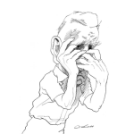 Dibujo para colorear Avergonzado Tapandose La Cara Para Pintar Y Colorear