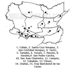 Dibujo para colorear Colorear Mapa del departamento de Alta Verapaz, Lamina del Departamento de Altaverapaz Guatemala
