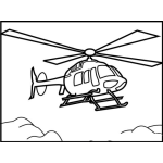 Dibujo para colorear Dibujo De Helicoptero Para Pintar Y Colorear