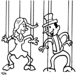 Dibujo para colorear Dibujo De Marionetas Para Pintar Y Colorear