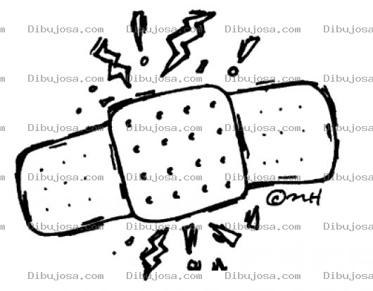 Dibujo para colorear Dibujo D Euna Curita Para Pintar Y Colorear Bandita Sanadora