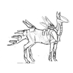 Dibujo para colorear Robot De Perro Para Pintar Y Colorear Perro Mutante Con Forma De Caballo Lleno De Alas Para Pintar Y Colorear Perro Transformer