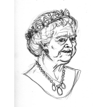 Dibujo para colorear Dibujo De La Reina Para Pintar Y Colorear A La Reyna